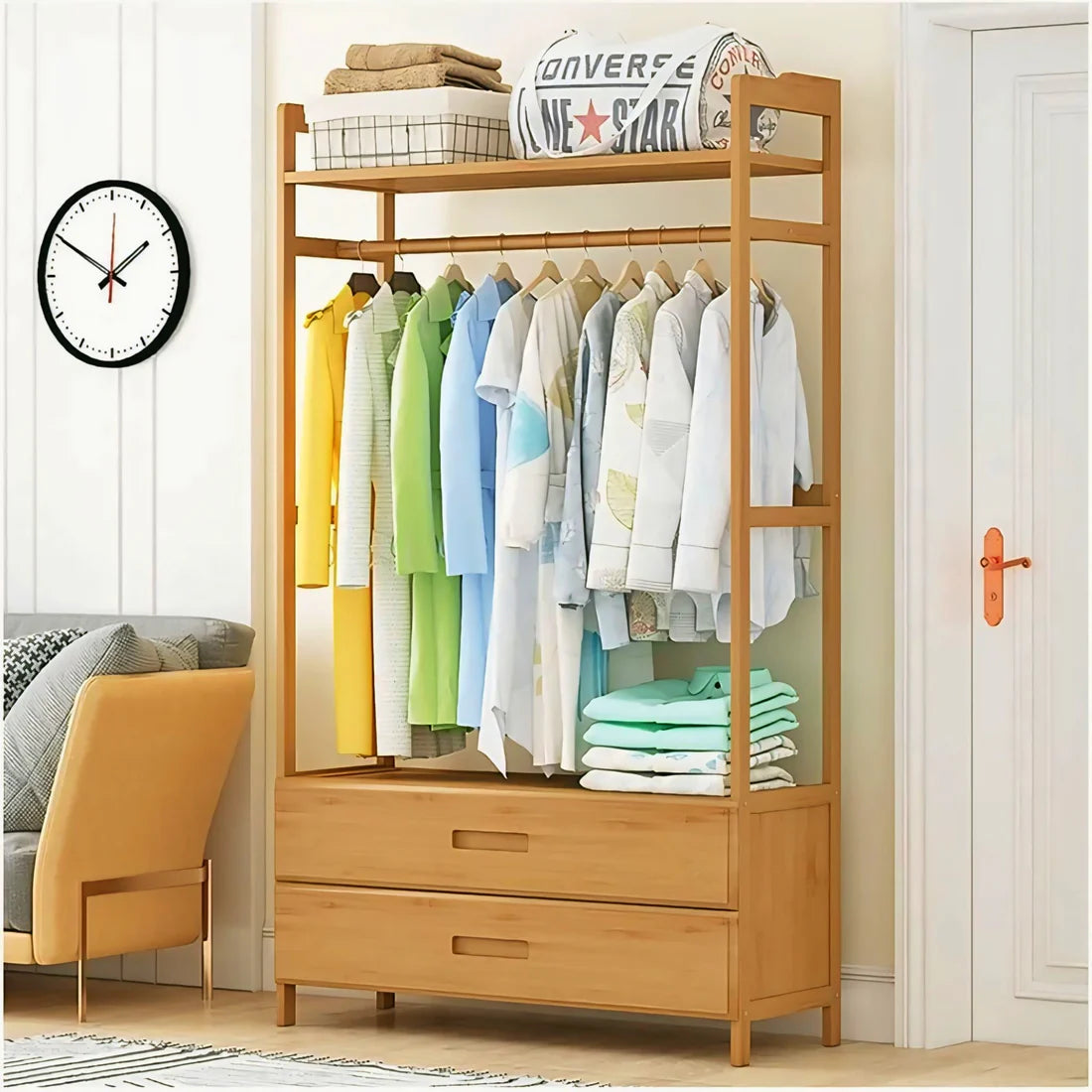 Modern Wooden Clothes Stand | Wooden Alna