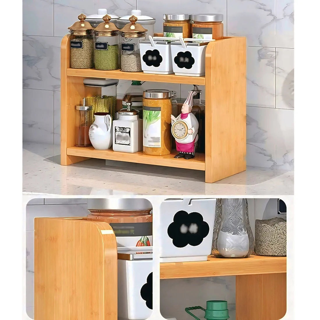 Wooden Kitchen Shelf - Kitchen Rack