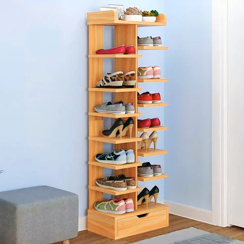 Stylish Wooden Shoe Rack