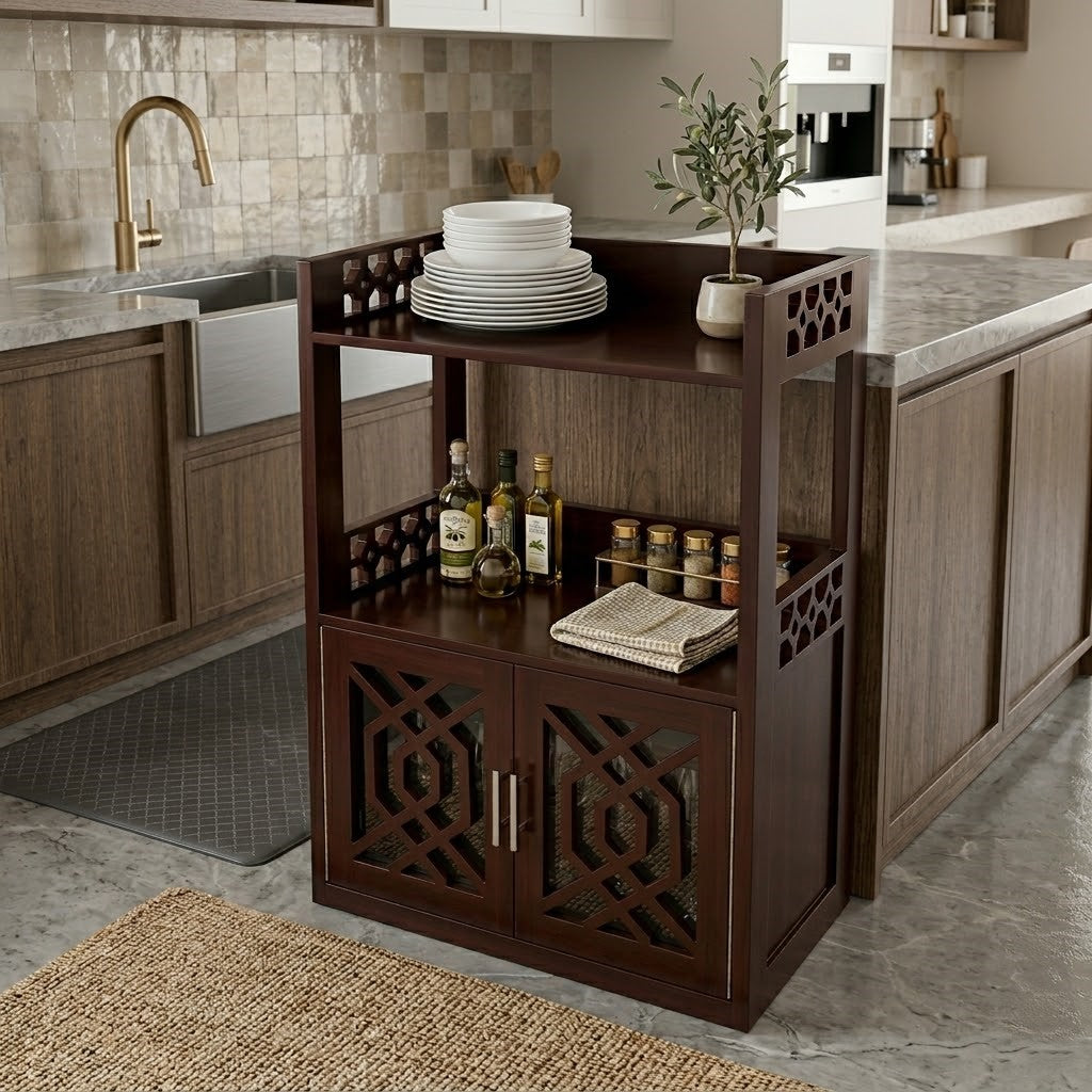 Modern oven stand Wooden