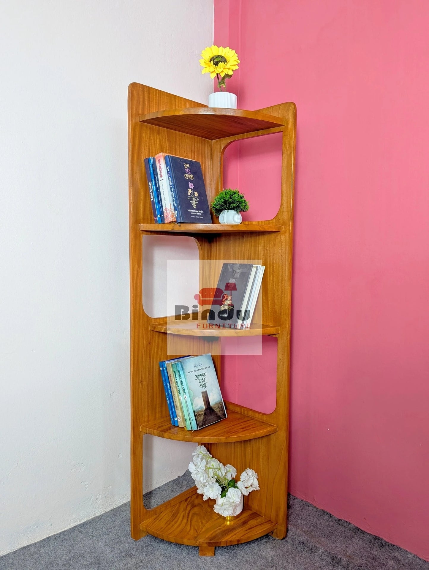 Wooden Corner Shelf