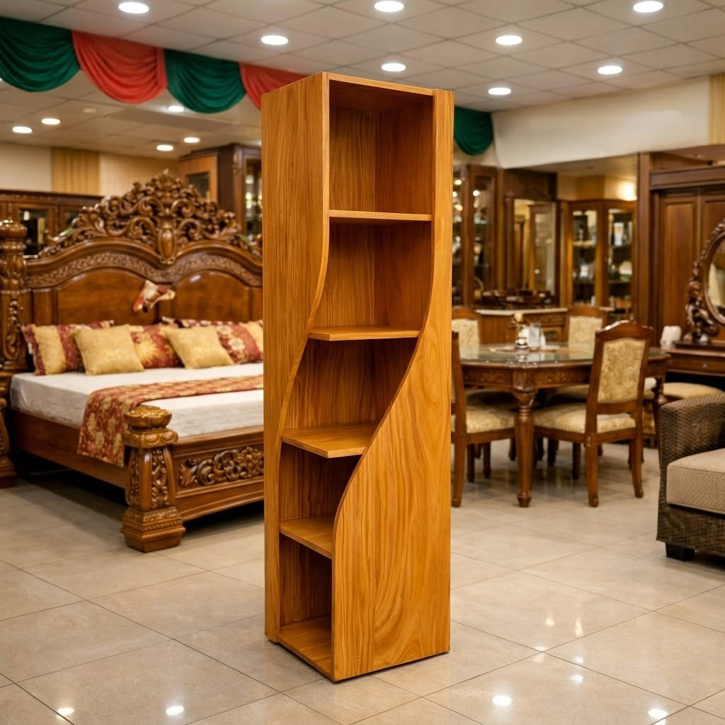 Compact Wooden Corner Shlef-Maximum Space With Style