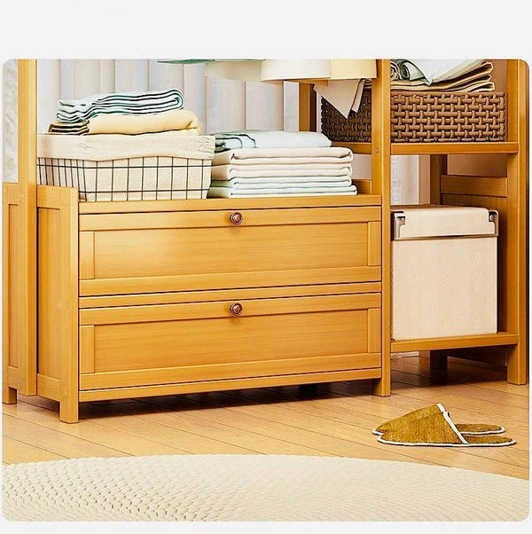 Luxury Wooden Cloth Organizer with Drawer