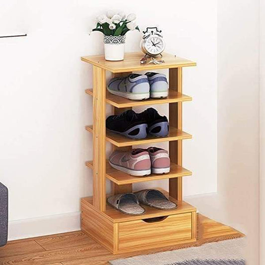 Wooden 4 Layer Shoe Rack- Keep your Shoes Neat and accessible