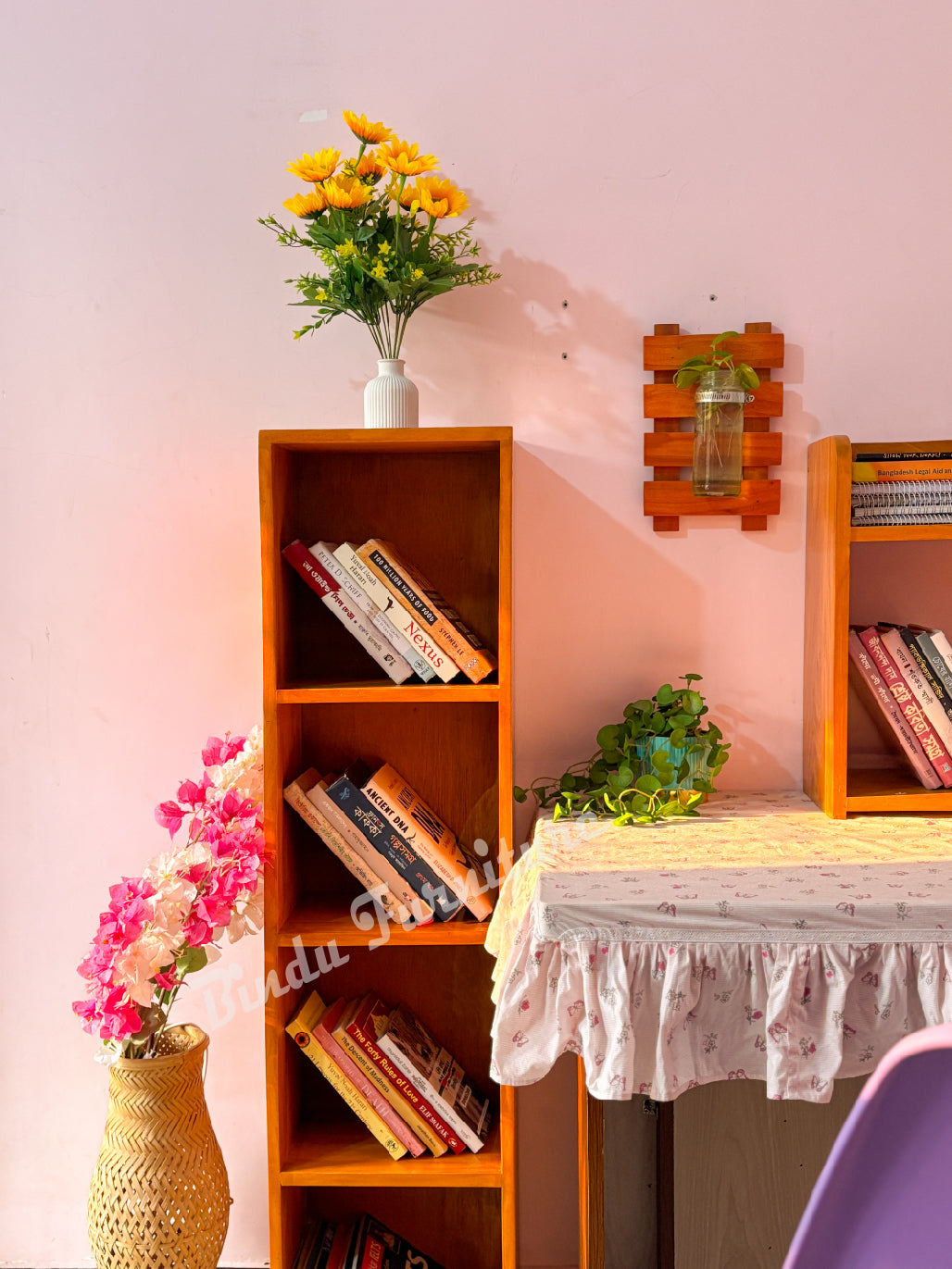 ১০০% সলিড মেহগনি কাঠের মাল্টি-ফাংশন শেলফ!