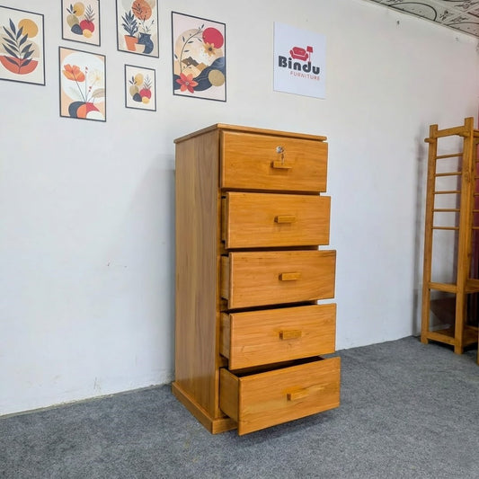 Premium Mahogany Mini Wardrobe | Smart Storage, Premium Look