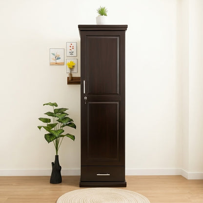 Wooden Single Door Wardrobe | Minimalist Single Door Almira