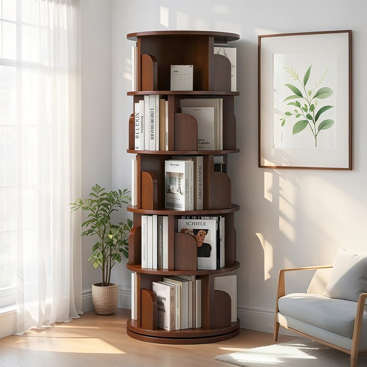 Rotating Bookshelf