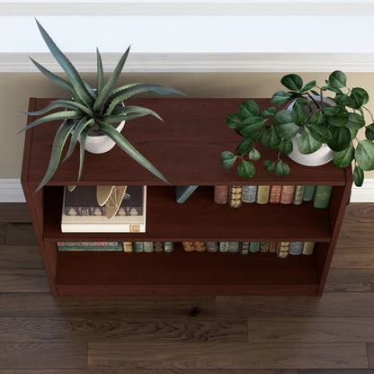 Small 2 Shelf Bookshelf for Home Office and Living Room