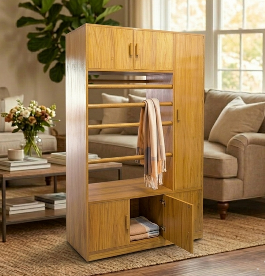 Wooden Multi Layer Alna | Simple And Modern Clothes Rack