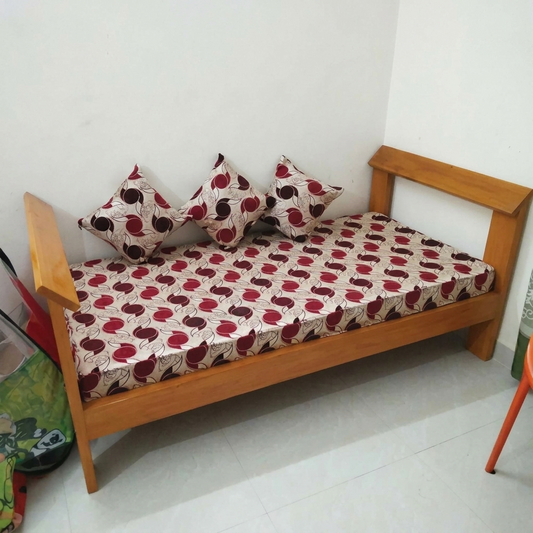 Wooden Divan Bed | Modern Living Room & Bedroom Seating Bed (Without Foam)