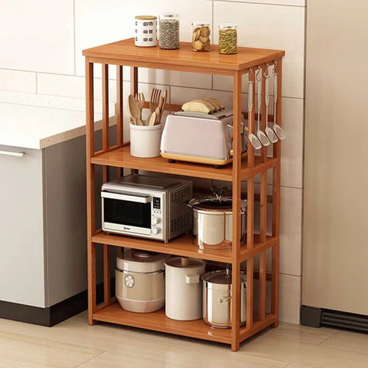 Compact Oven Shelf for Kitchen-Solid Wood Finish