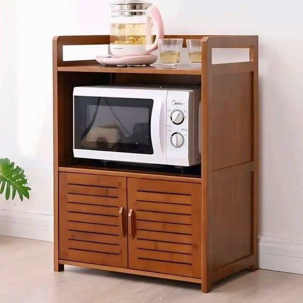 Smart Oven Holder।Sleek Wooden Rack for Modern Interiors