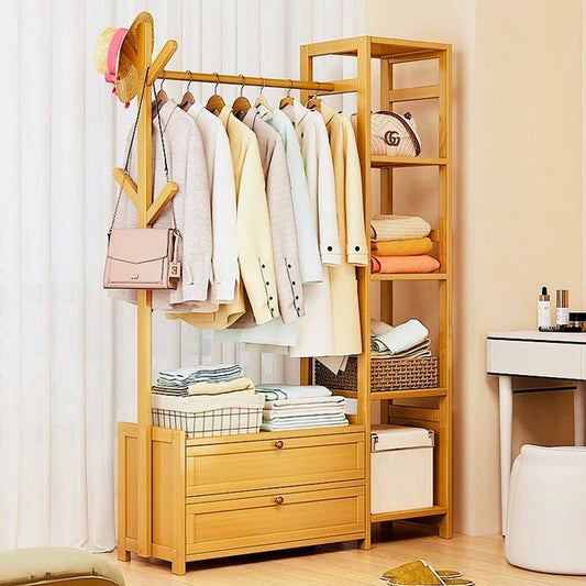 Luxury Wooden Cloth Organizer with Drawer