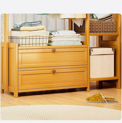 Luxury Wooden Cloth Organizer with Drawer