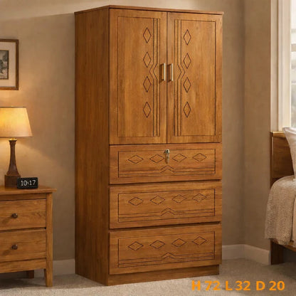 Wooden Double Door Almirah