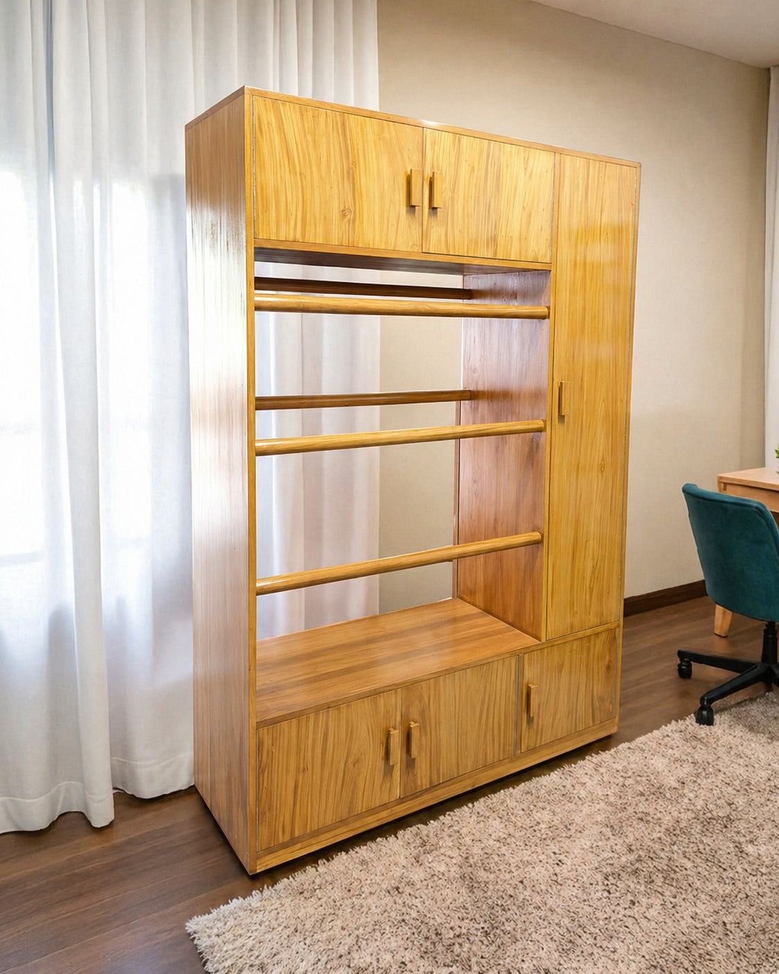 Wooden Multi Layer Alna | Simple And Modern Clothes Rack
