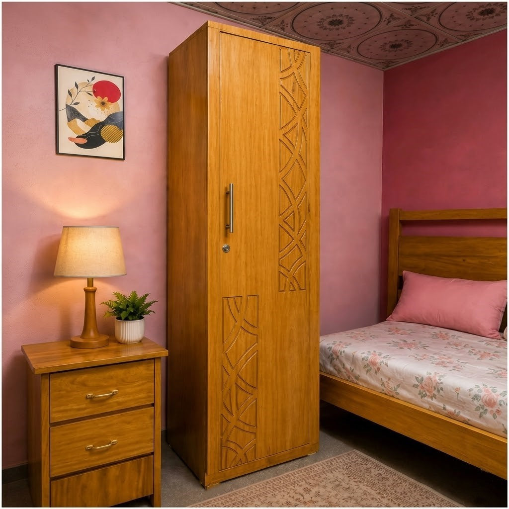 Wooden One Door Almira। Durable Craftmanship