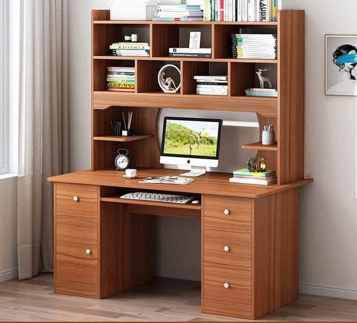 Classic Wooden Study Table with Chair | Simple, Comfortable & Practical Design