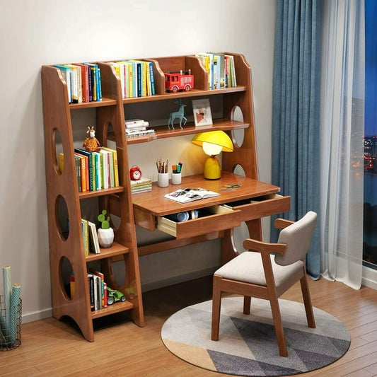 Smart Study Starts Here! Premium Wooden Reading Table with Chair | Comfortable & Durable Study Solution
