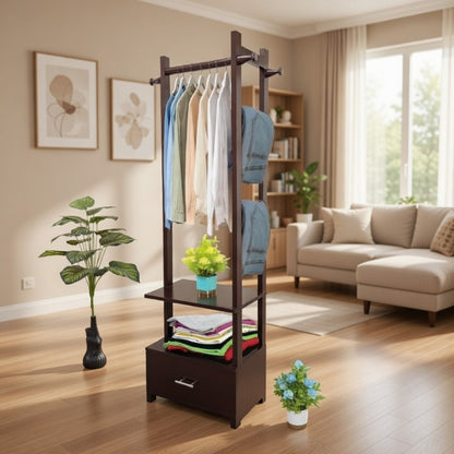 Wooden Multi Layer Alna Witn 3 Side Hook And 1 Drawer For Bedroom | Wooden stylish Alna