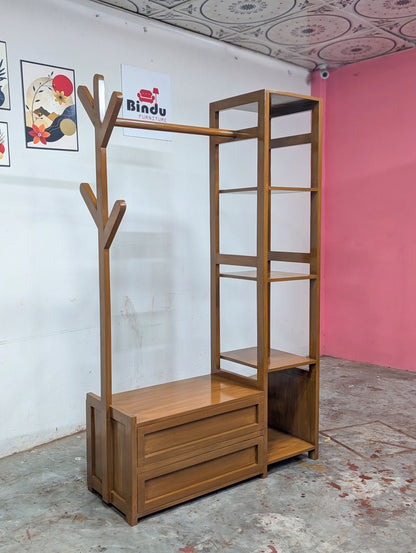 Luxury Wooden Cloth Organizer with Drawer