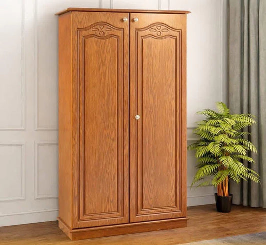 Modern Wooden Double Door Almira for Bedroom