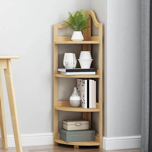 Wooden Corner Shelf। Perfect for Home & Office