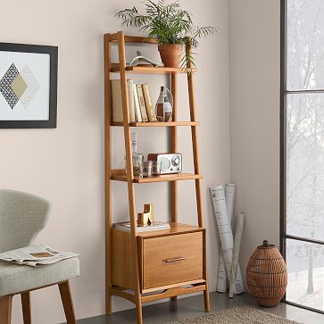Solid Wooden Bookshelf- Modern Furniture Design
