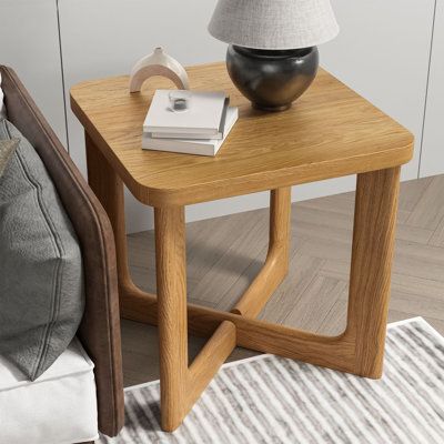 Square Shaped Wooden Side Table
