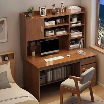 Luxury Wooden Study Table & Chair Set | Comfortable, Space-Saving Reading Desk for Smart Study