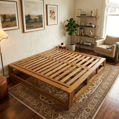 Wooden Folding Sofa Cum Bed | Modern Convertible Living Room Sofa Bed | Space Saving Multi-Functional Wooden Sofa (Without Foam)